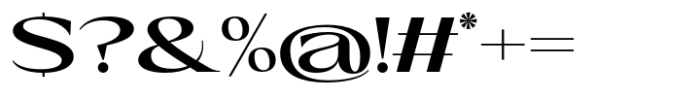 Eternal Collection Expanded Semi Bold Font OTHER CHARS