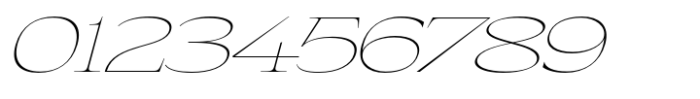 Eternal Collection Expanded Thin Italic Font OTHER CHARS