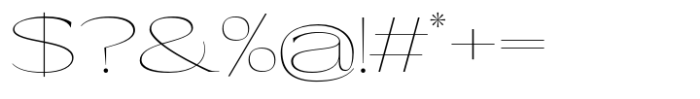Eternal Collection Expanded Thin Font OTHER CHARS