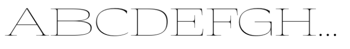 Eternal Collection Expanded Thin Font UPPERCASE