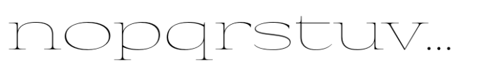Eternal Collection Expanded Thin Font LOWERCASE