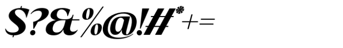 Eternal Collection Extra Bold Italic Font OTHER CHARS