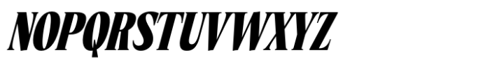 Eternal Collection Extra Condensed Black Italic Font UPPERCASE