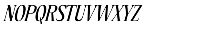 Eternal Collection Extra Condensed Medium Italic Font UPPERCASE