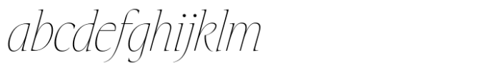 Eternal Collection Extra Condensed Thin Italic FONT