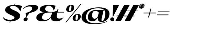 Eternal Collection Large Black Italic Font OTHER CHARS