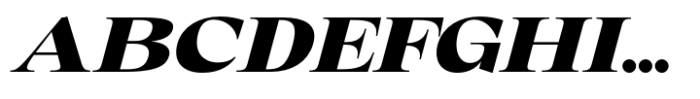 Eternal Collection Large Black Italic Font UPPERCASE