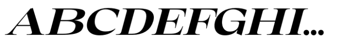 Eternal Collection Large Bold Italic Font UPPERCASE