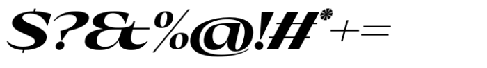 Eternal Collection Large Extra Bold Italic Font OTHER CHARS