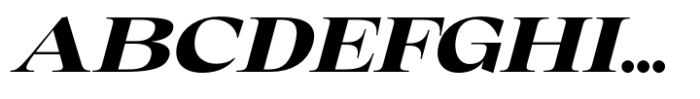 Eternal Collection Large Extra Bold Italic Font UPPERCASE