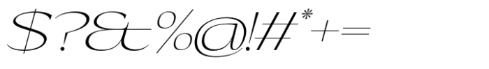 Eternal Collection Large Extra Light Italic Font OTHER CHARS