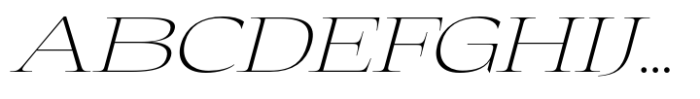 Eternal Collection Large Extra Light Italic Font UPPERCASE