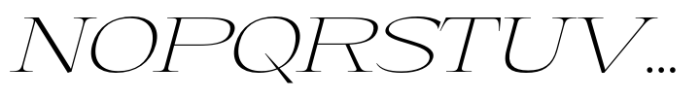 Eternal Collection Large Extra Light Italic Font UPPERCASE
