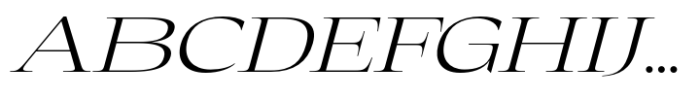 Eternal Collection Large Light Italic Font UPPERCASE