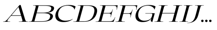 Eternal Collection Large Regular Italic Font UPPERCASE