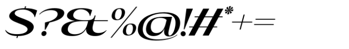 Eternal Collection Large Semi Bold Italic Font OTHER CHARS