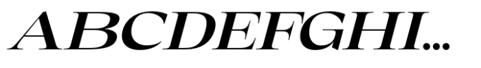 Eternal Collection Large Semi Bold Italic Font UPPERCASE