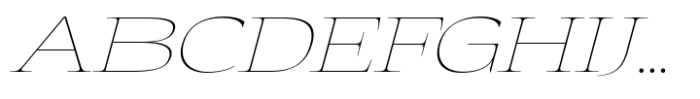 Eternal Collection Large Thin Italic Font UPPERCASE