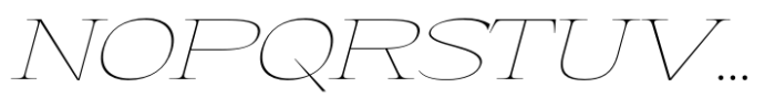 Eternal Collection Large Thin Italic Font UPPERCASE