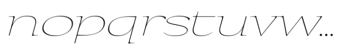 Eternal Collection Large Thin Italic Font LOWERCASE