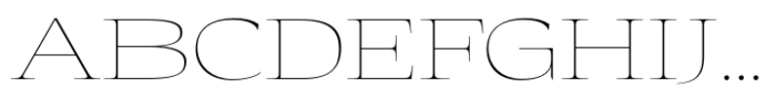 Eternal Collection Large Thin Font UPPERCASE