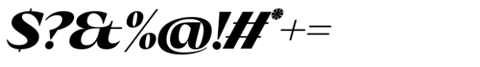 Eternal Collection Normal Black Italic Font OTHER CHARS