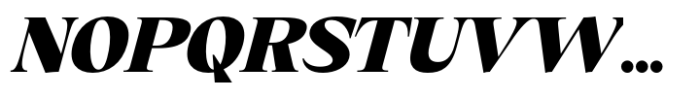 Eternal Collection Normal Black Italic Font UPPERCASE