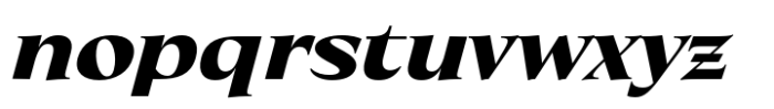 Eternal Collection Normal Black Italic Font LOWERCASE