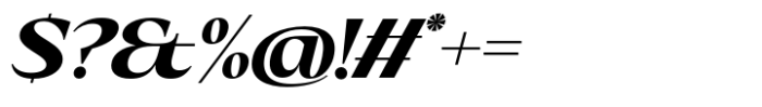 Eternal Collection Normal Extra Bold Italic Font OTHER CHARS