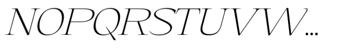 Eternal Collection Normal Extra Light Italic Font UPPERCASE