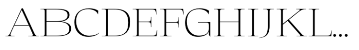 Eternal Collection Normal Extra Light Font UPPERCASE