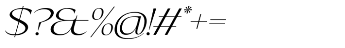 Eternal Collection Normal Light Italic Font OTHER CHARS