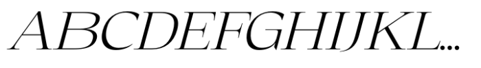 Eternal Collection Normal Light Italic Font UPPERCASE