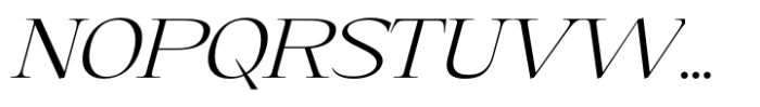 Eternal Collection Normal Light Italic Font UPPERCASE