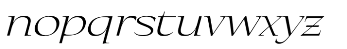 Eternal Collection Normal Light Italic Font LOWERCASE