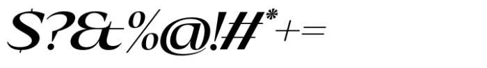 Eternal Collection Normal Semi Bold Italic Font OTHER CHARS