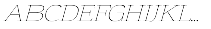 Eternal Collection Normal Thin Italic Font UPPERCASE
