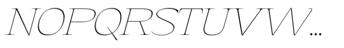 Eternal Collection Normal Thin Italic Font UPPERCASE