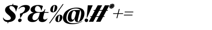Eternal Collection Semi Condensed Black Italic Font OTHER CHARS