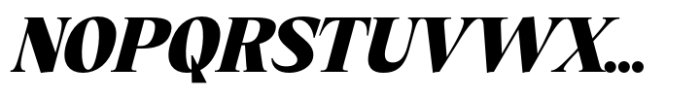 Eternal Collection Semi Condensed Black Italic Font UPPERCASE