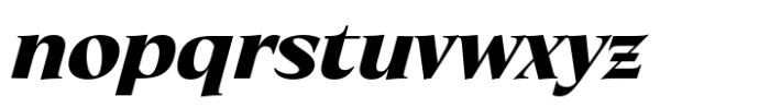 Eternal Collection Semi Condensed Black Italic Font LOWERCASE