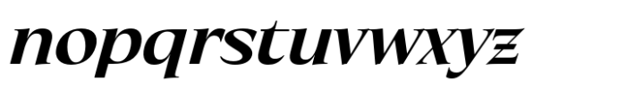 Eternal Collection Semi Condensed Bold Italic Font LOWERCASE