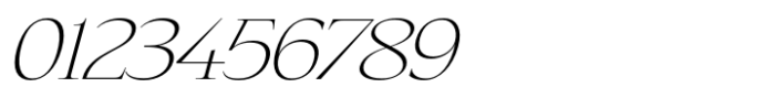 Eternal Collection Semi Condensed Extra Light Italic Font OTHER CHARS