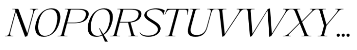 Eternal Collection Semi Condensed Light Italic Font UPPERCASE