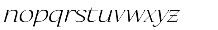 Eternal Collection Semi Condensed Light Italic Font LOWERCASE