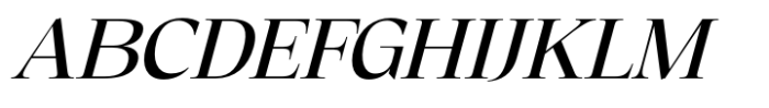 Eternal Collection Semi Condensed Medium Italic Font UPPERCASE