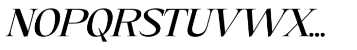 Eternal Collection Semi Condensed Medium Italic Font UPPERCASE