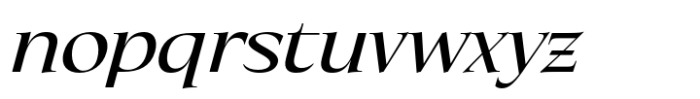 Eternal Collection Semi Condensed Medium Italic Font LOWERCASE