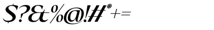 Eternal Collection Semi Condensed Semi Bold Italic Font OTHER CHARS
