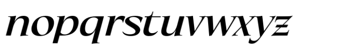 Eternal Collection Semi Condensed Semi Bold Italic Font LOWERCASE